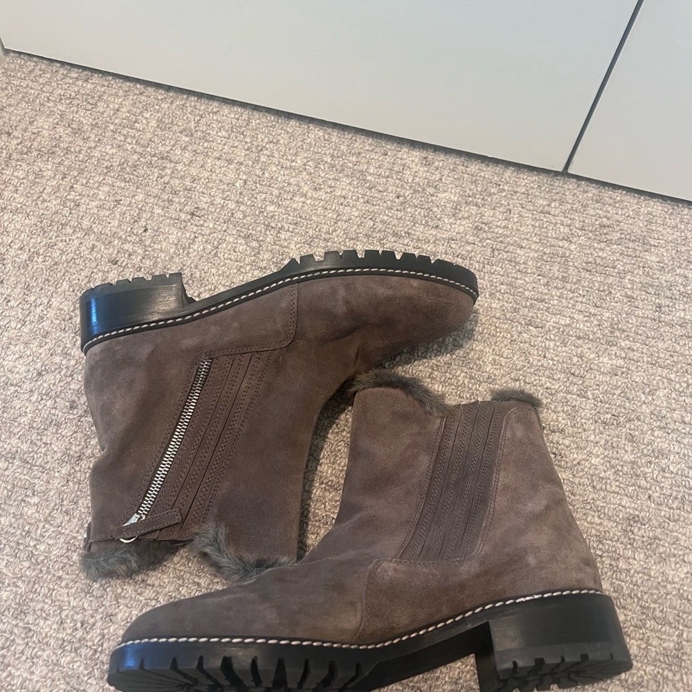 Stuart Weitzman Stormy Faux Fur Trim Boot - Picture 4 of 7